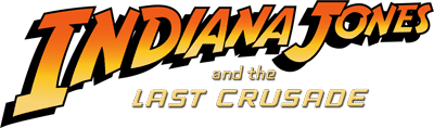 Indiana Jones and the Last Crusade logo for Commodore 64